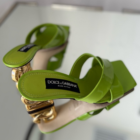 EUC Dolce & Gabbana Polished calfskin mules with 3.5 heel - Picture 7 of 14